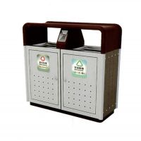 戶外二分類果皮箱環衛垃圾桶 河南天祥     支持訂制