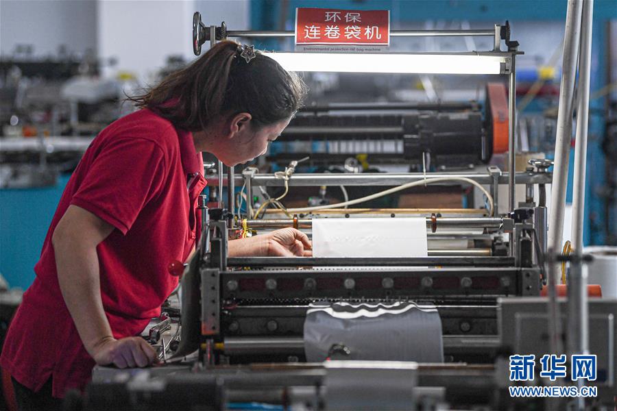 （新華視界）（3）&ldquo;禁塑&rdquo;倒計時  全生物降解袋生產忙