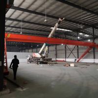 成都起重機(jī)，航吊龍門吊龍泉驛區(qū)安裝現(xiàn)場(chǎng)